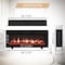 Edendirect 40'' Freestanding and Wall Mounted Electric Fireplace, Black, Multi Color Flame EF450B - alternate 5
